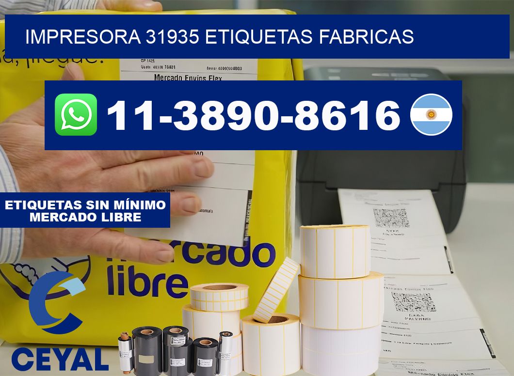 impresora 31935 etiquetas fabricas