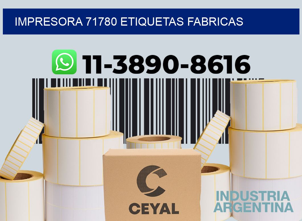 impresora 71780 etiquetas fabricas