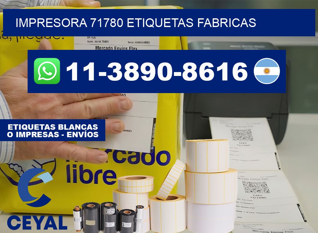 impresora 71780 etiquetas fabricas