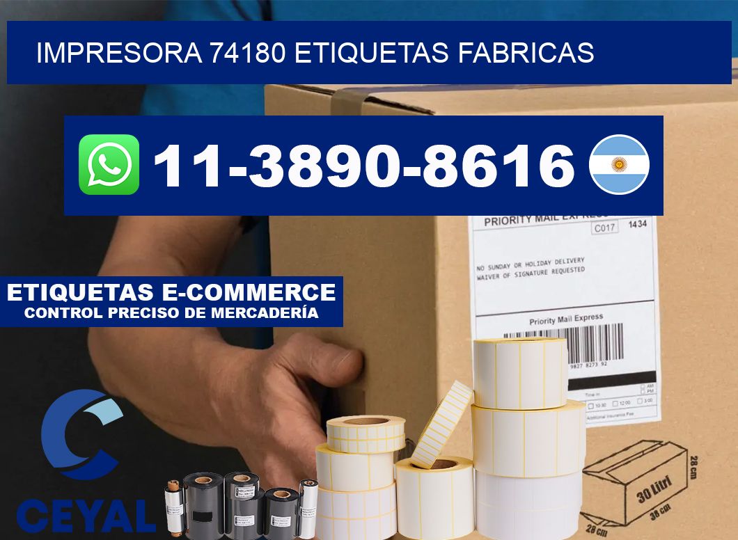 impresora 74180 etiquetas fabricas