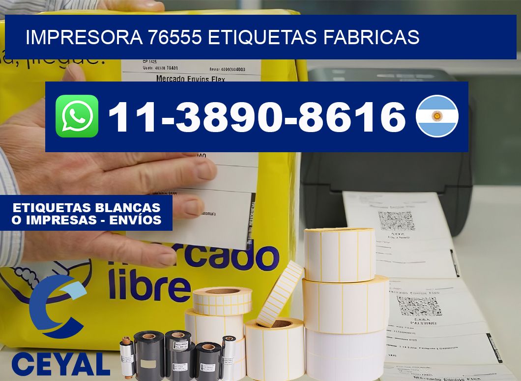 impresora 76555 etiquetas fabricas