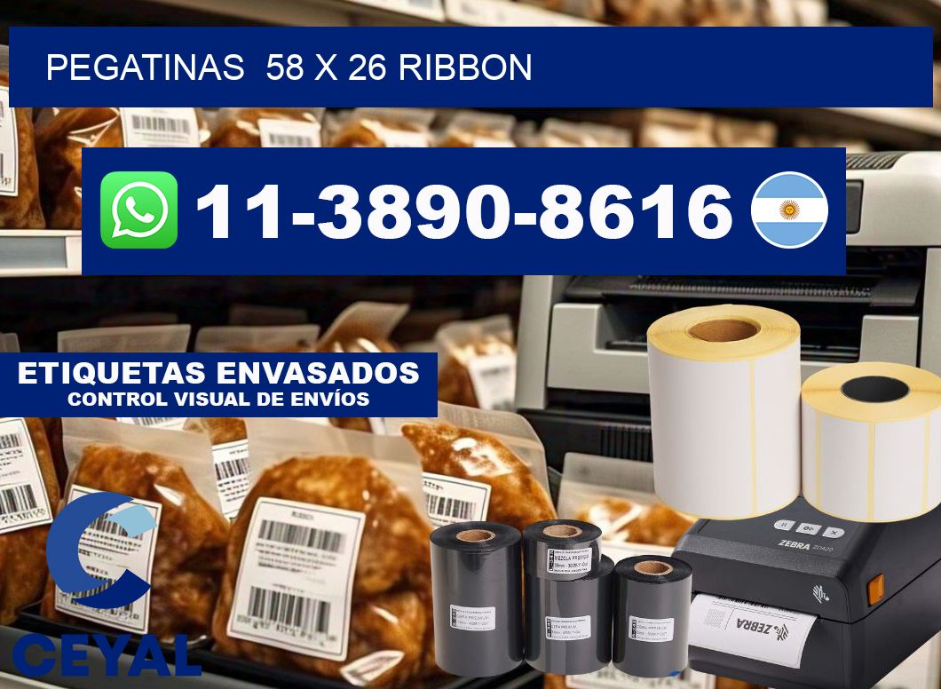 pegatinas  58 x 26 ribbon