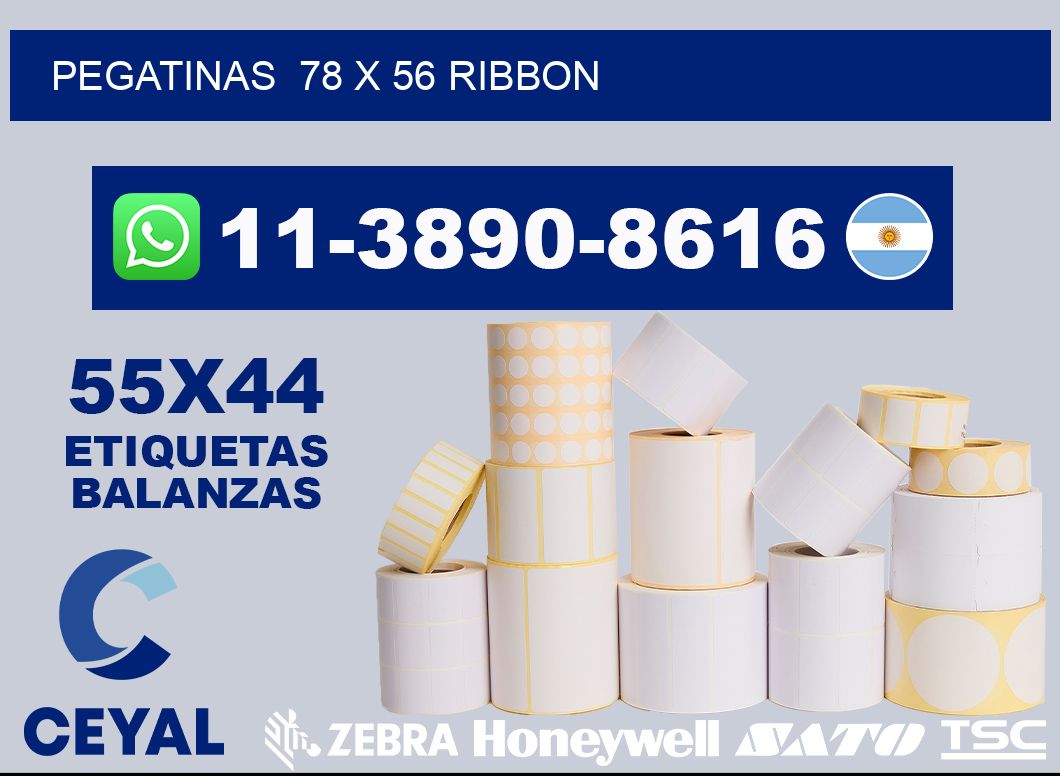 pegatinas  78 x 56 ribbon
