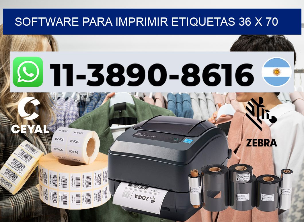 software para imprimir etiquetas 36 x 70