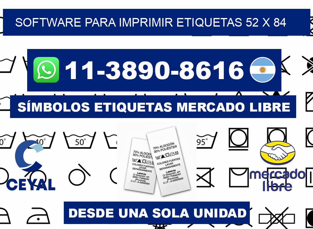 software para imprimir etiquetas 52 x 84