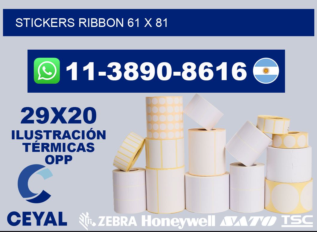 stickers ribbon 61 x 81