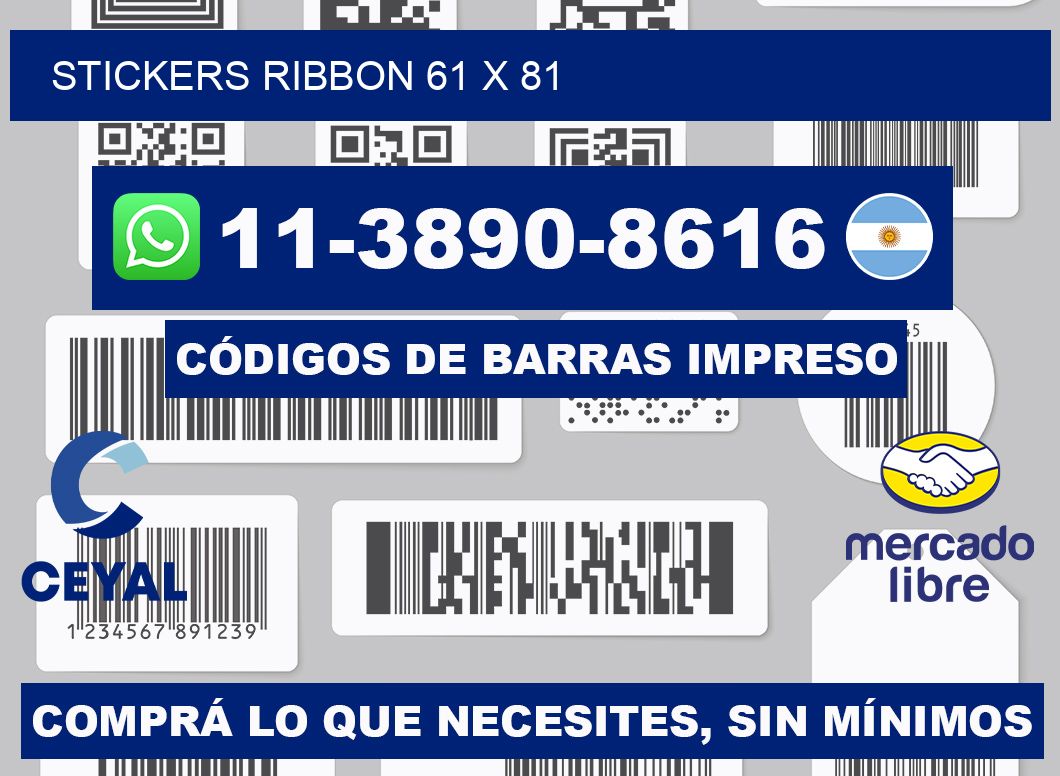 stickers ribbon 61 x 81