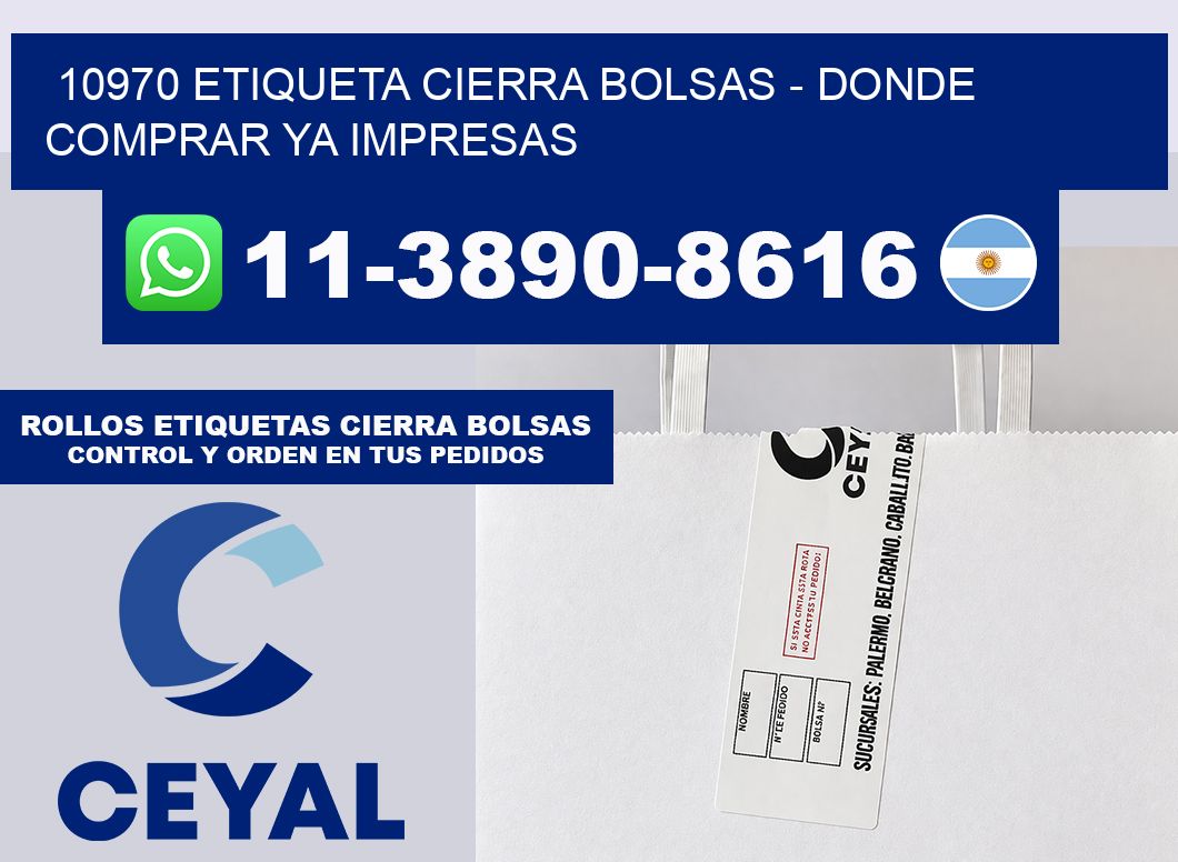 10970 etiqueta Cierra Bolsas – Donde Comprar ya impresas