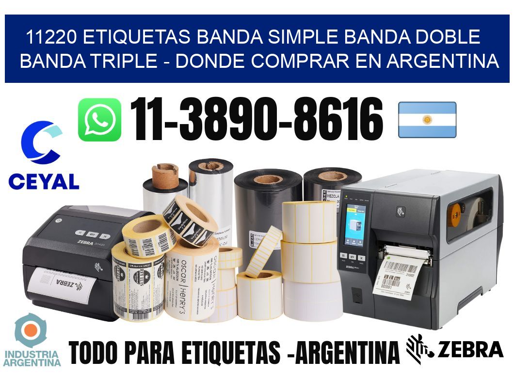 11220 etiquetas banda simple banda doble banda triple - Donde Comprar en Argentina