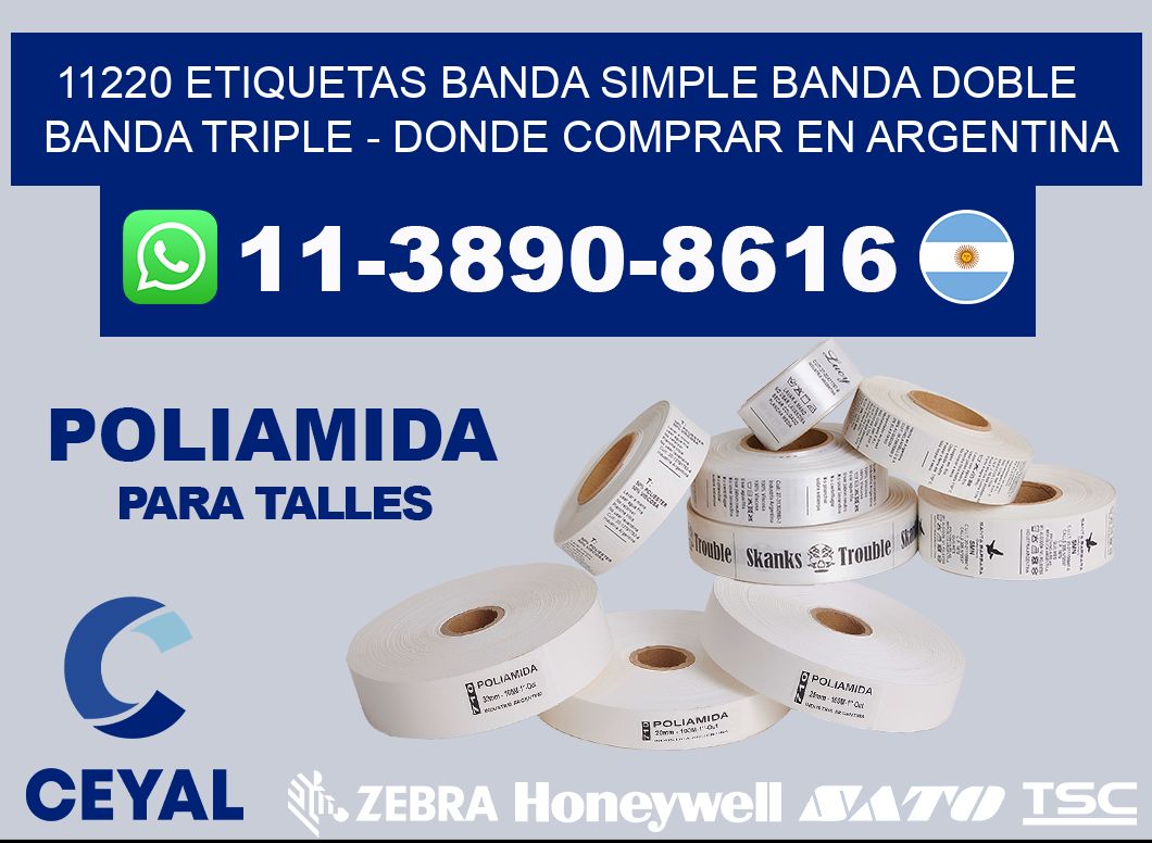 11220 etiquetas banda simple banda doble banda triple - Donde Comprar en Argentina