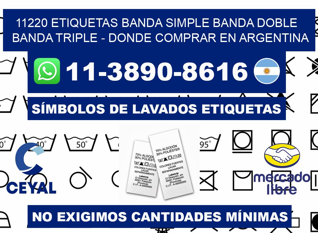 11220 etiquetas banda simple banda doble banda triple - Donde Comprar en Argentina