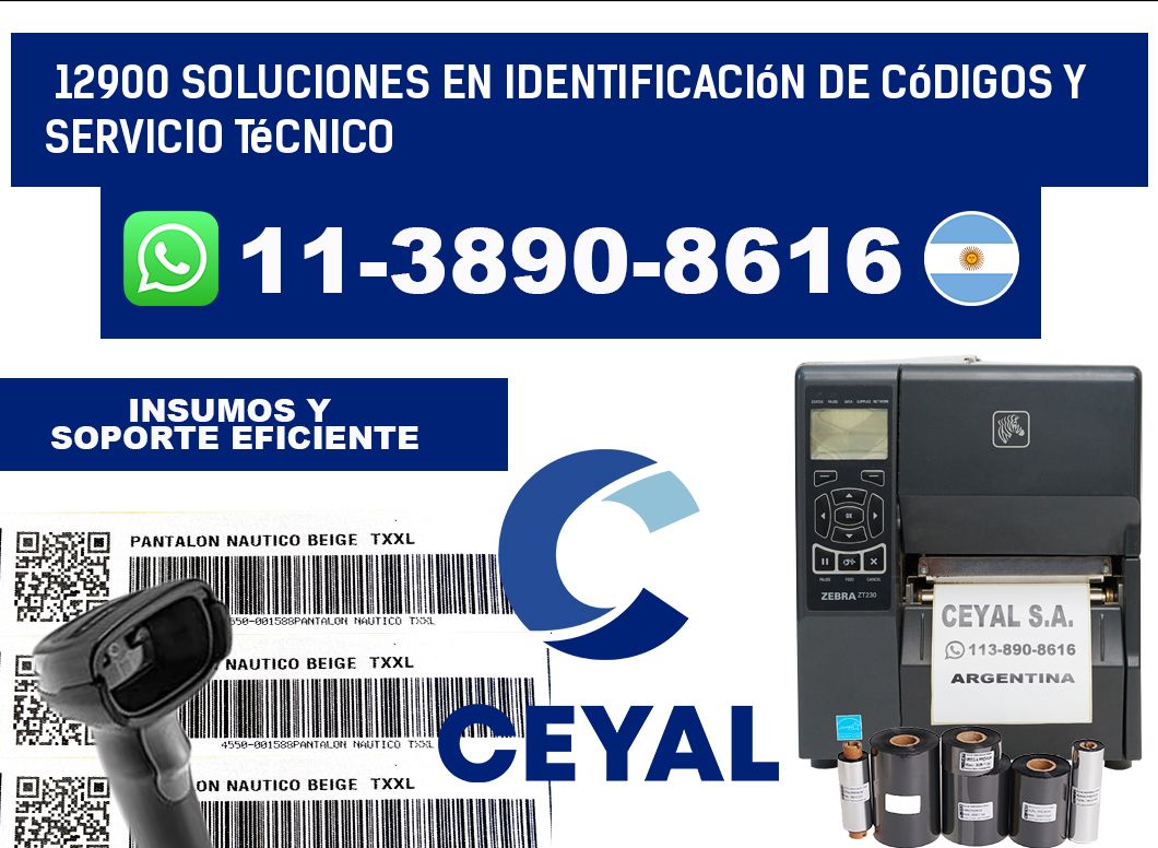 12900 Soluciones en Identificación de códigos y Servicio Técnico