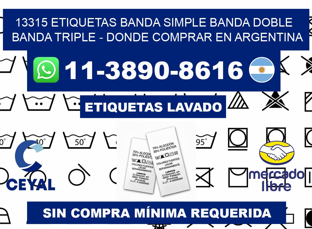 13315 etiquetas banda simple banda doble banda triple - Donde Comprar en Argentina