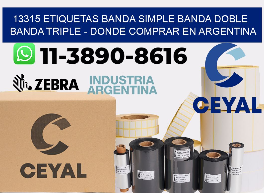 13315 etiquetas banda simple banda doble banda triple - Donde Comprar en Argentina