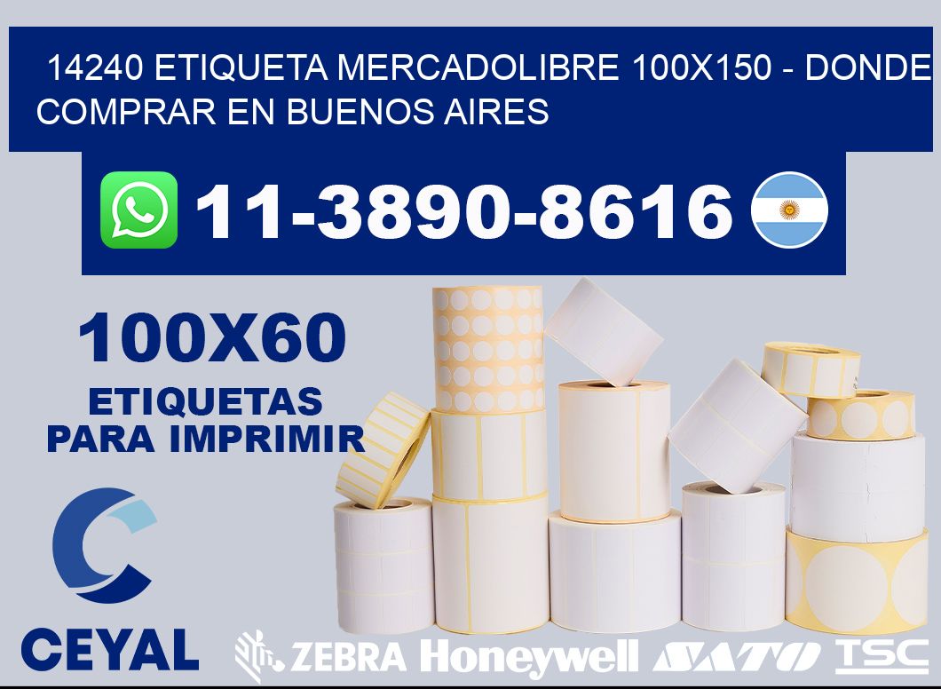 14240 etiqueta MercadoLibre 100x150 - Donde Comprar en Buenos Aires