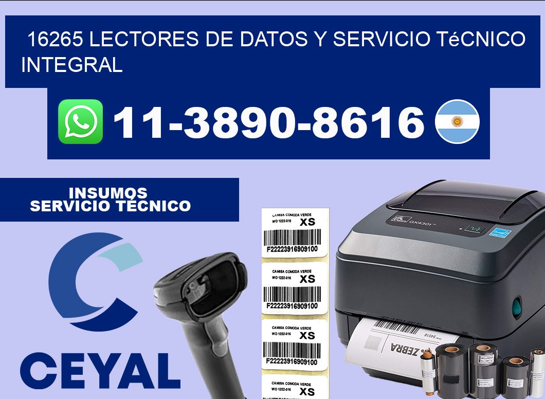 16265 Lectores de Datos y Servicio Técnico Integral