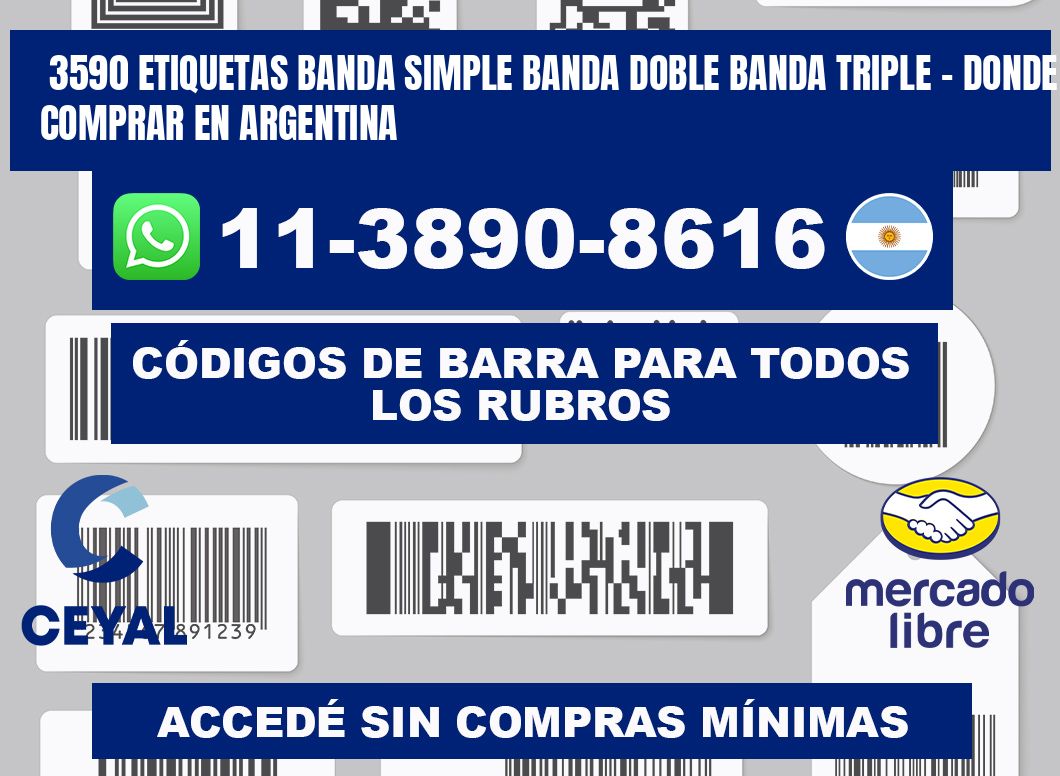 3590 etiquetas banda simple banda doble banda triple - Donde Comprar en Argentina