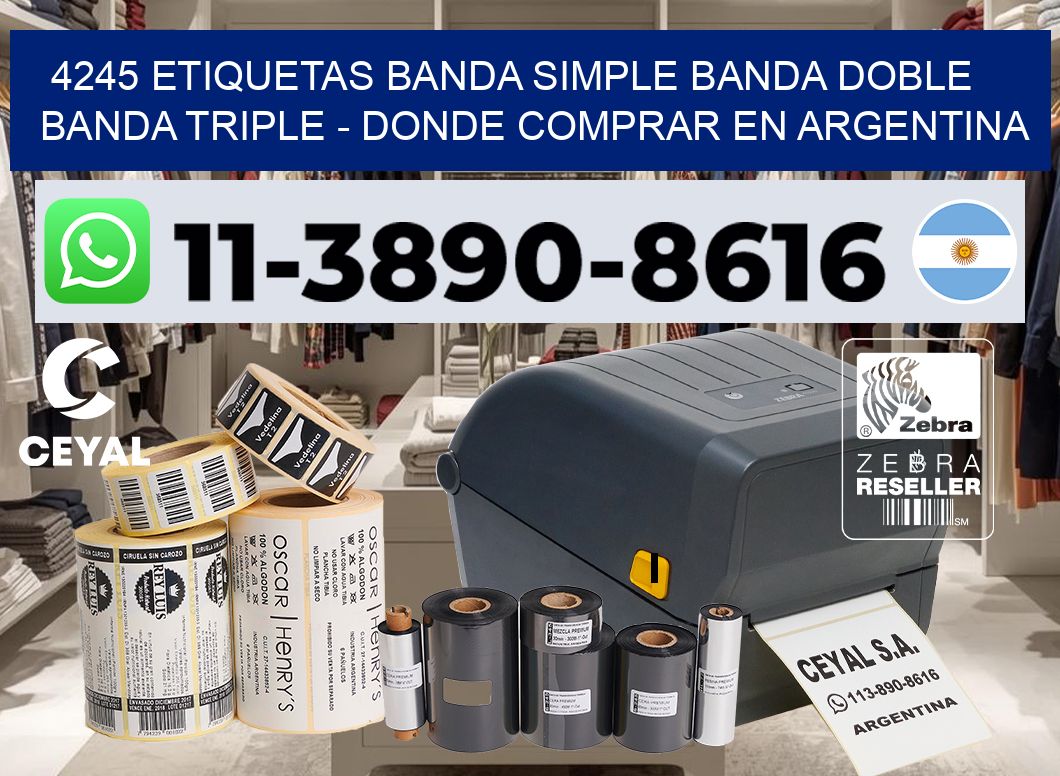 4245 etiquetas banda simple banda doble banda triple – Donde Comprar en Argentina