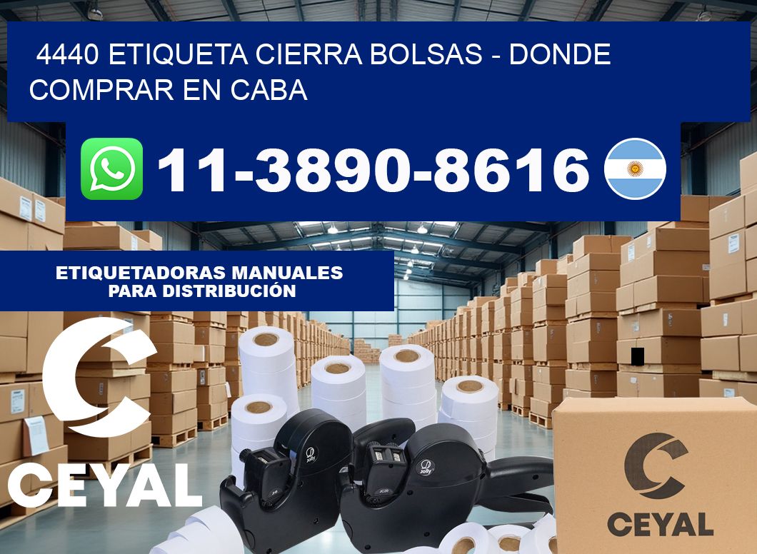 4440 etiqueta Cierra Bolsas – Donde Comprar en Caba