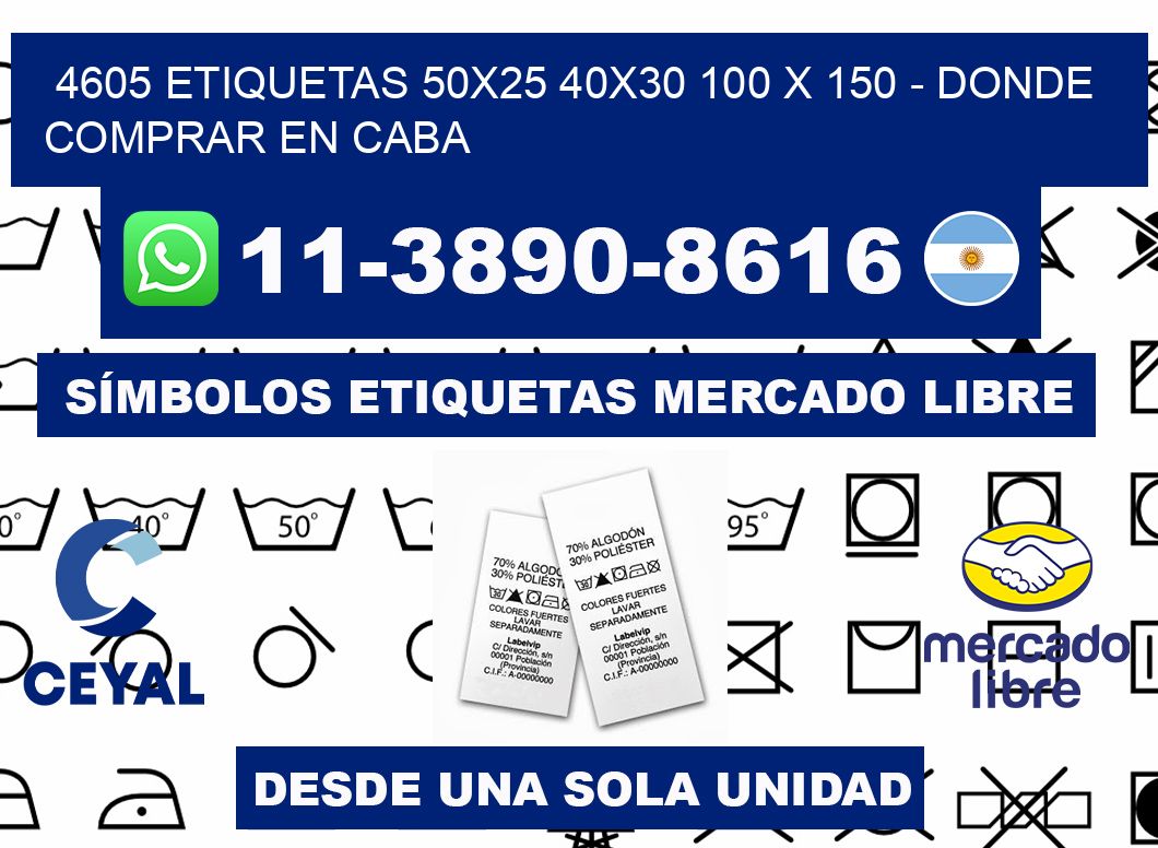4605 etiquetas 50x25 40x30 100 x 150 - Donde Comprar en Caba