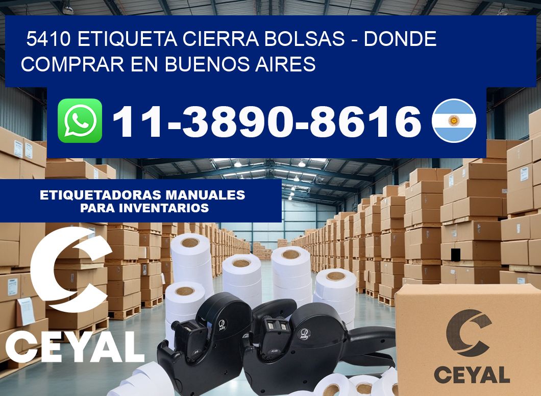 5410 etiqueta Cierra Bolsas – Donde Comprar en Buenos Aires