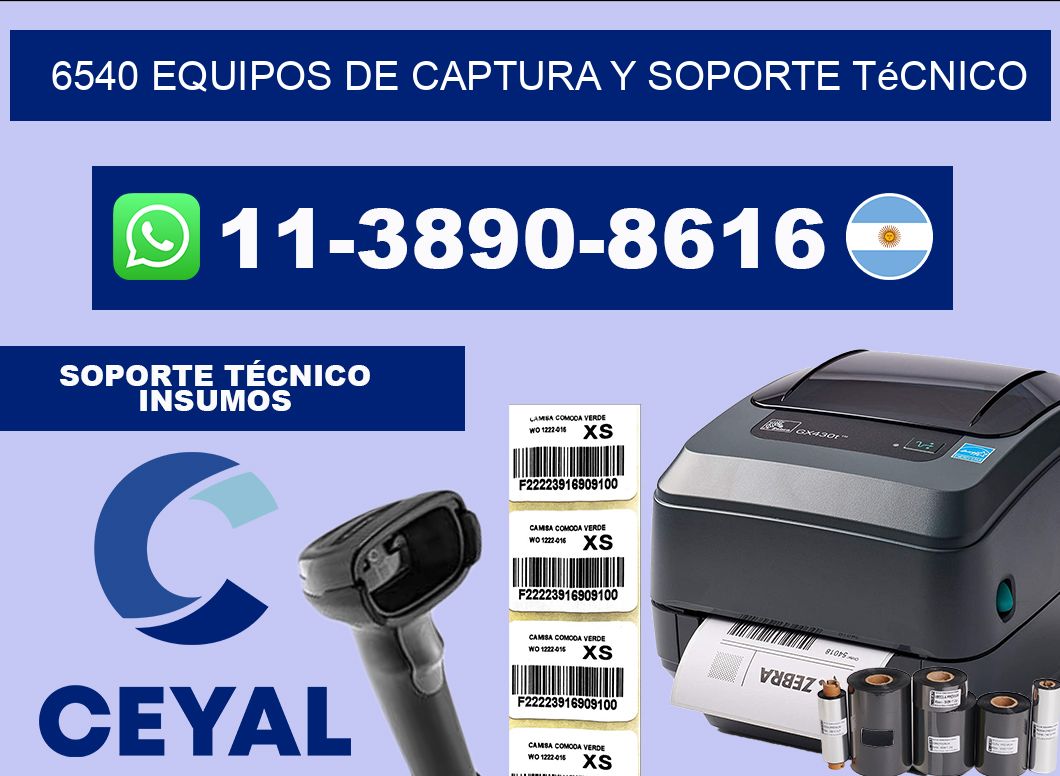 6540 Equipos de Captura y Soporte Técnico