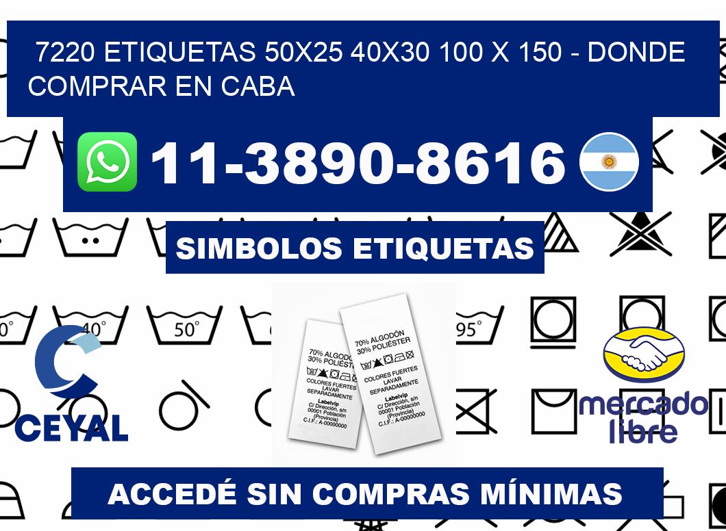 7220 etiquetas 50x25 40x30 100 x 150 - Donde Comprar en Caba