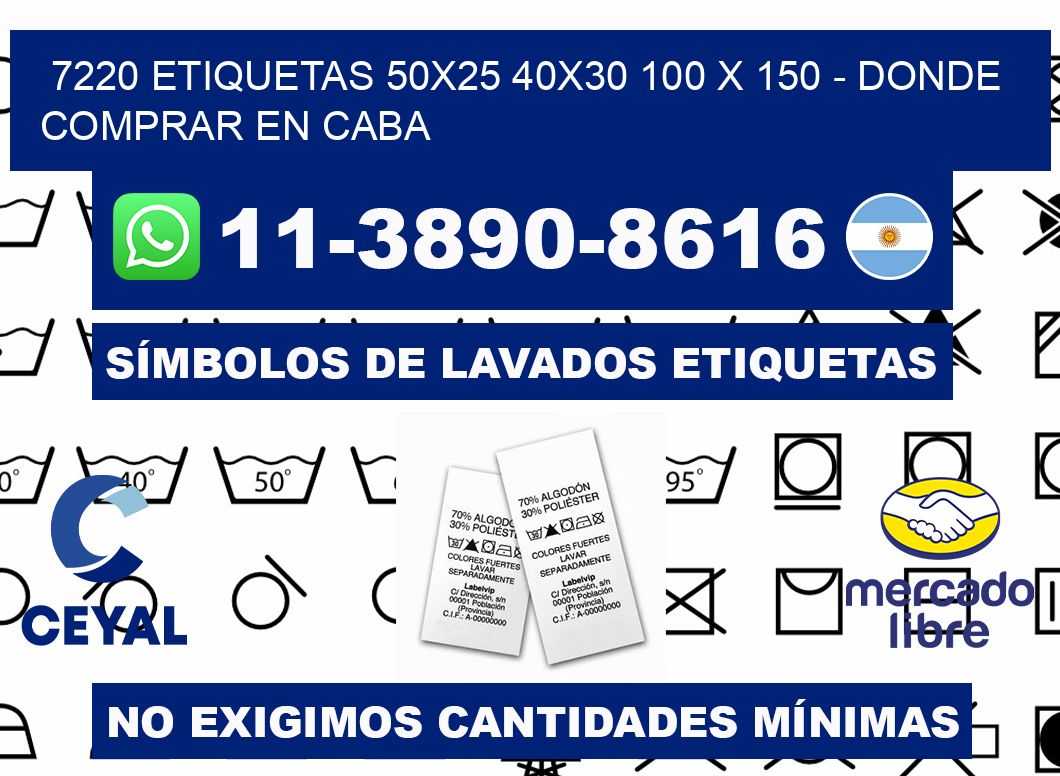 7220 etiquetas 50x25 40x30 100 x 150 - Donde Comprar en Caba