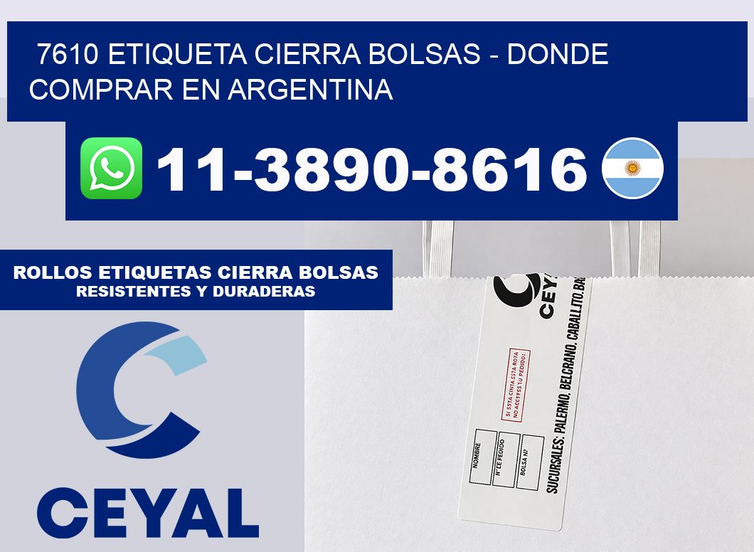7610 etiqueta Cierra Bolsas – Donde Comprar en Argentina