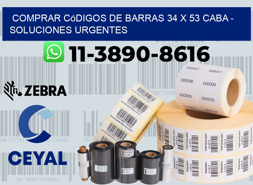 Comprar códigos de barras 34 x 53 CABA - soluciones urgentes