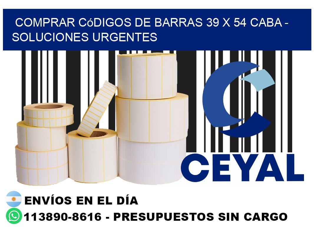 Comprar códigos de barras 39 x 54 CABA - soluciones urgentes