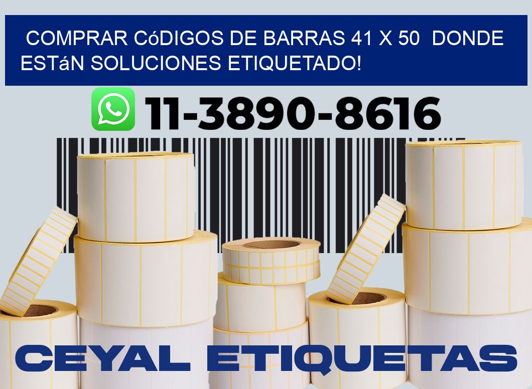 Comprar códigos de barras 41 x 50  donde están soluciones etiquetado!
