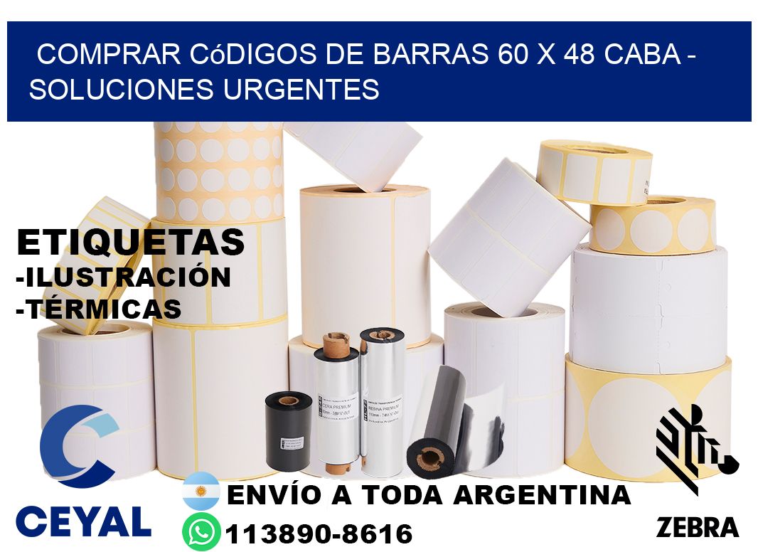 Comprar códigos de barras 60 x 48 CABA - soluciones urgentes