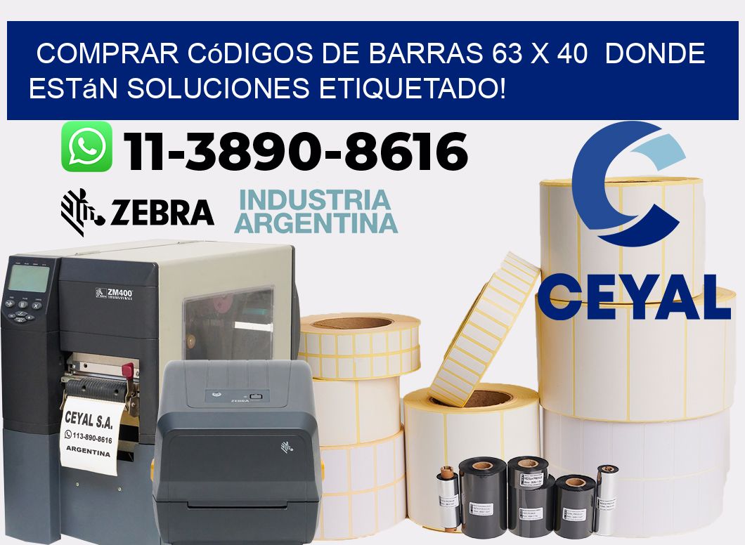 Comprar códigos de barras 63 x 40  donde están soluciones etiquetado!