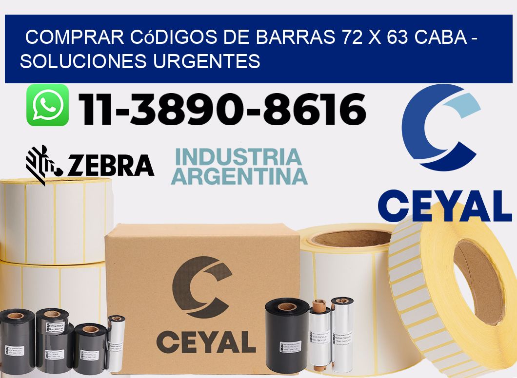 Comprar códigos de barras 72 x 63 CABA - soluciones urgentes