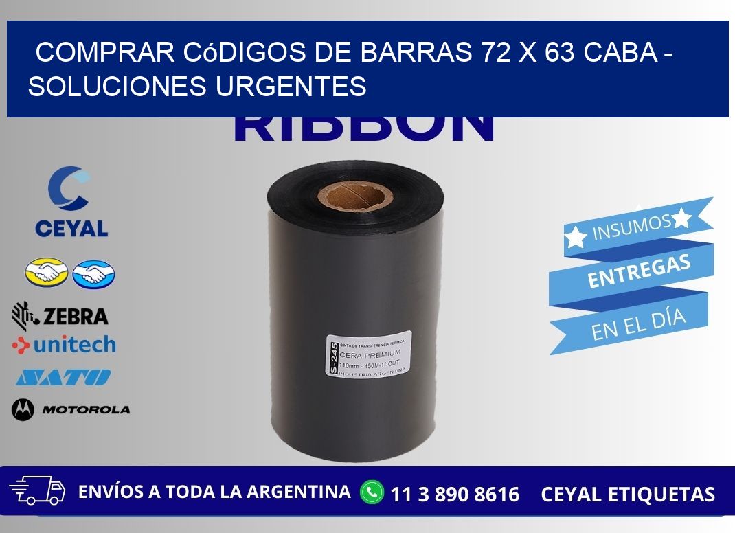 Comprar códigos de barras 72 x 63 CABA - soluciones urgentes