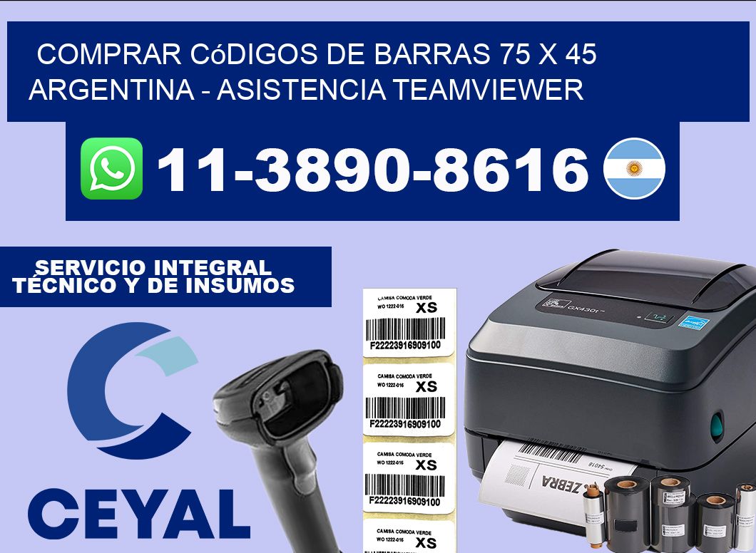 Comprar códigos de barras 75 x 45 argentina – asistencia teamviewer