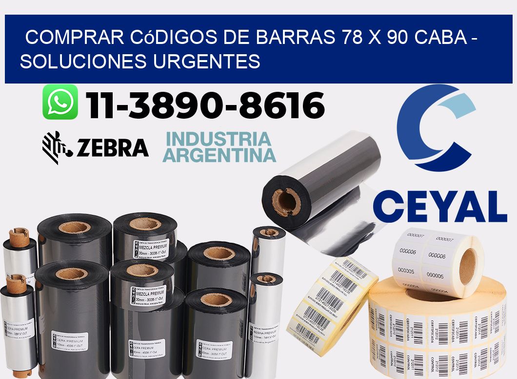 Comprar códigos de barras 78 x 90 CABA - soluciones urgentes