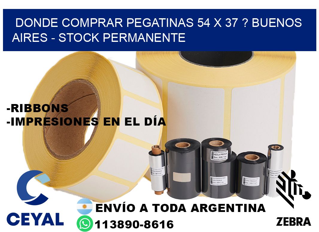Donde Comprar pegatinas 54 x 37 ? Buenos Aires - Stock permanente