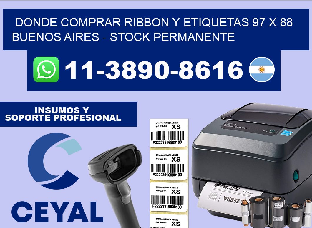 Donde Comprar ribbon y etiquetas 97 x 88 Buenos Aires – Stock permanente