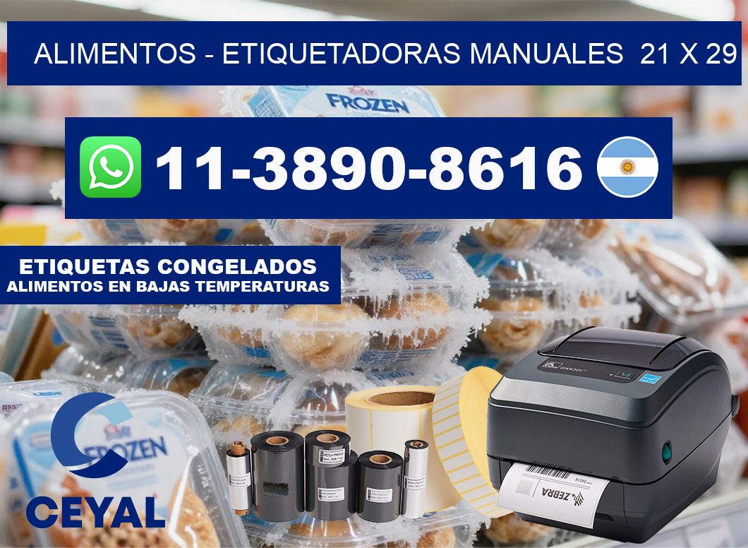 alimentos – Etiquetadoras Manuales  21 x 29