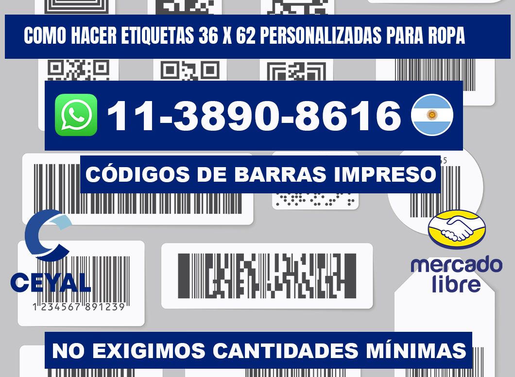 como hacer etiquetas 36 x 62 personalizadas para ropa