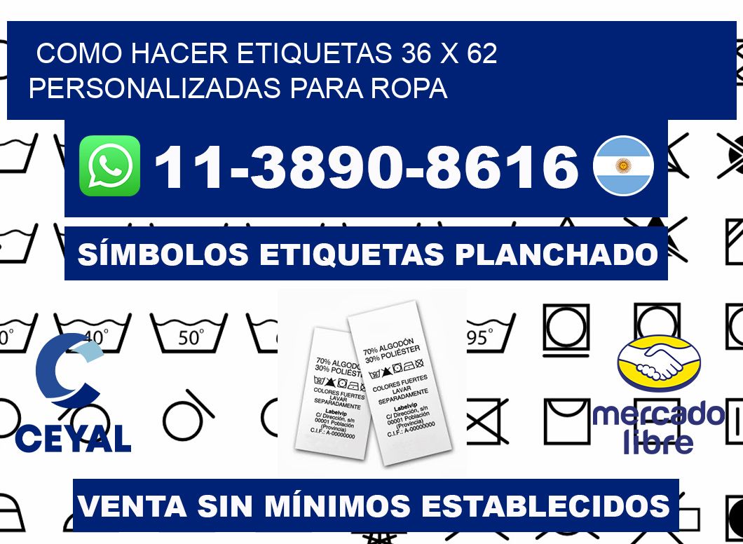 como hacer etiquetas 36 x 62 personalizadas para ropa