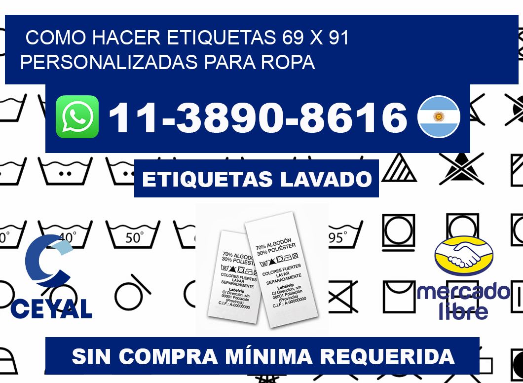 como hacer etiquetas 69 x 91 personalizadas para ropa