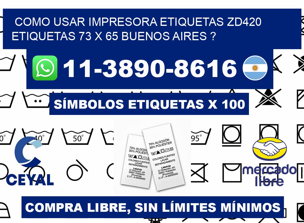 como usar impresora etiquetas zd420 etiquetas 73 x 65 Buenos Aires ?