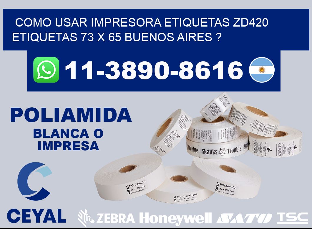 como usar impresora etiquetas zd420 etiquetas 73 x 65 Buenos Aires ?