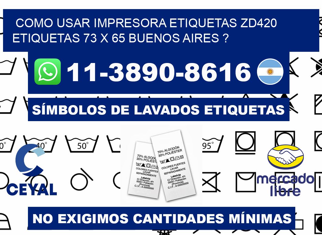como usar impresora etiquetas zd420 etiquetas 73 x 65 Buenos Aires ?