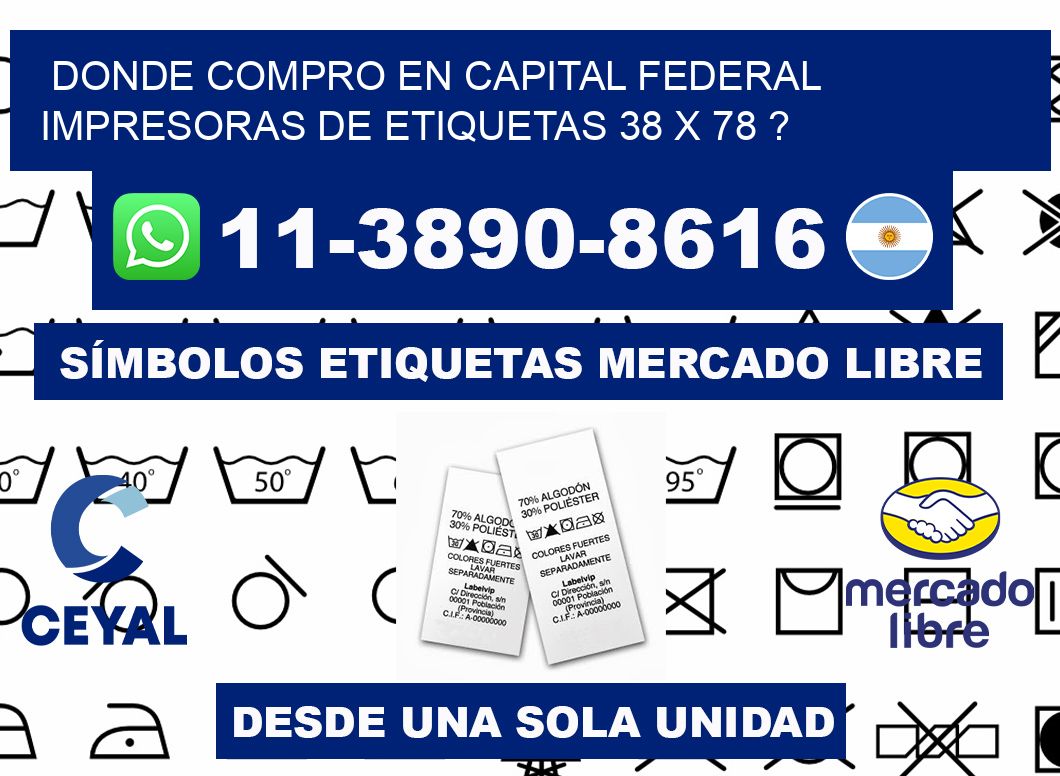 donde compro en capital federal impresoras de etiquetas 38 x 78 ?