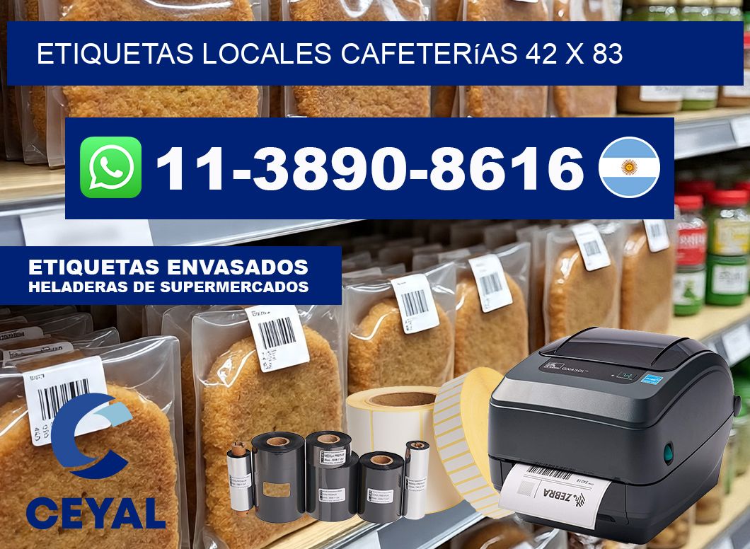 etiquetas locales cafeterías 42 x 83