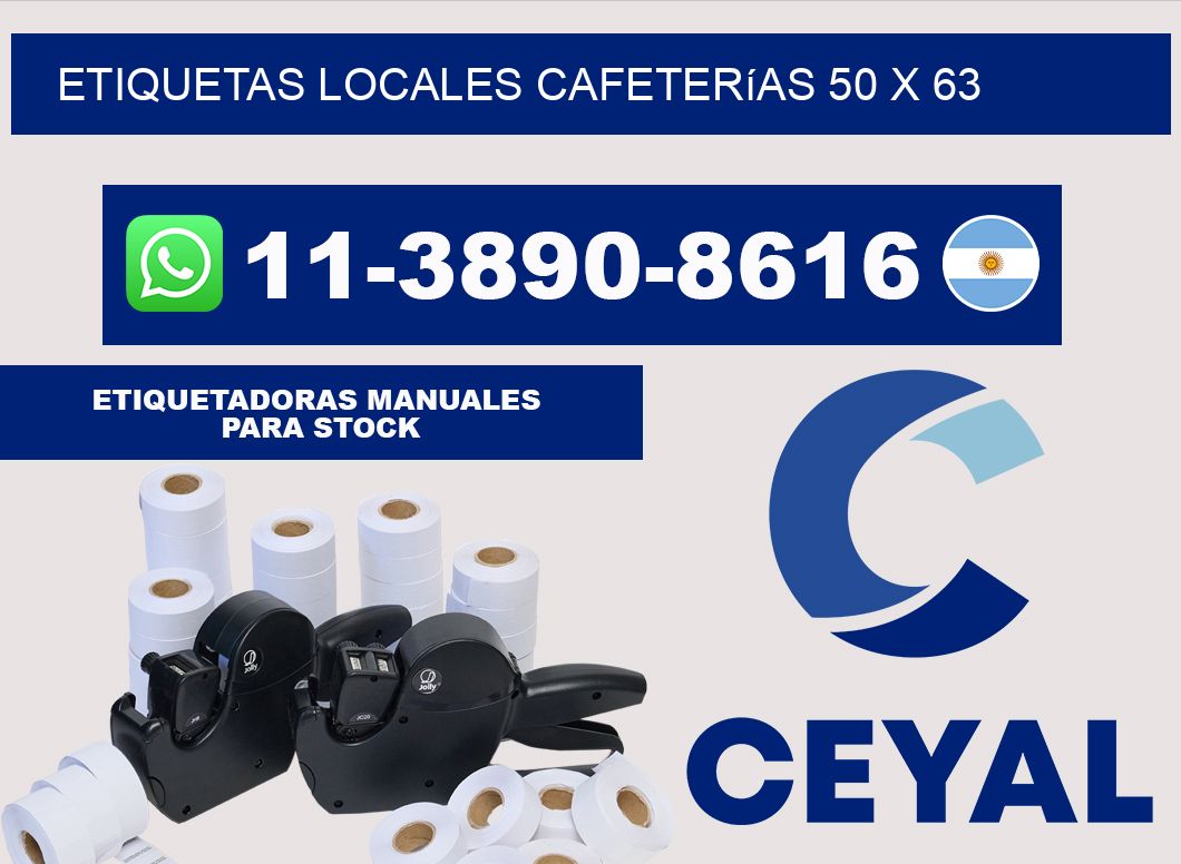 etiquetas locales cafeterías 50 x 63